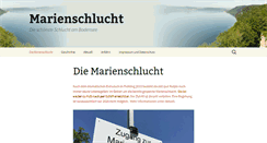 Desktop Screenshot of marienschlucht.de