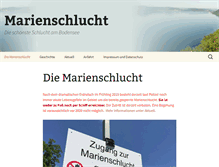 Tablet Screenshot of marienschlucht.de